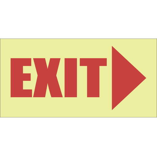 E4 Exit sign Right 190x380mm