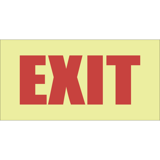 E6 Exit sign 190x380mm