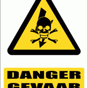 EL4 - Danger Electrical Shock Sign
