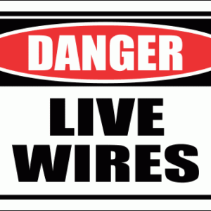 EL7 - Danger Live Wires Sign