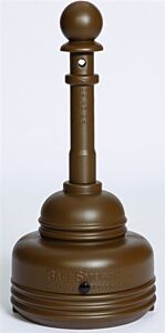 Eagle 1206Brown 5 Qt. Safesmoker Receptacle - Poly W/Metal Bucket-Brown