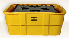 Eagle 1683 Ibc Containment Unit-All Poly Tub And Platform - Yellow No Drain
