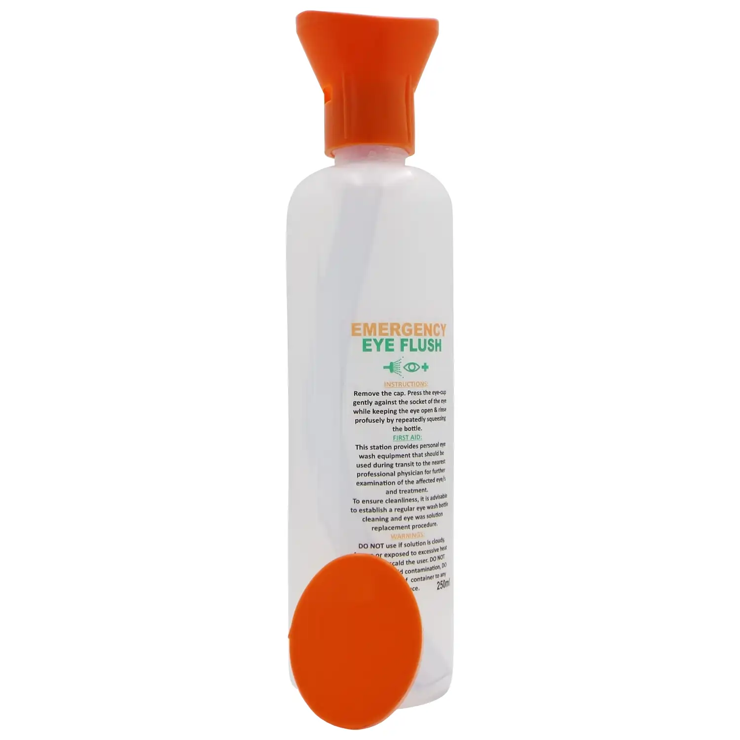 Emergency Eyewash Bottle ? 250ml with Eye Bath Top
