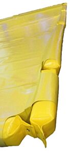 Enpac 4905-Ye 12' X 51' X 4" Stinger Spillpal Pvc Foam Wall Berm, Yellow, 1526 Gallon Capacity