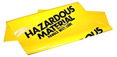 Enpac R14005 Hazardous Material Disposal Bags, 250 Per Case, Yellow