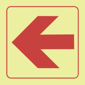 F38 Arrow left 190x190mm