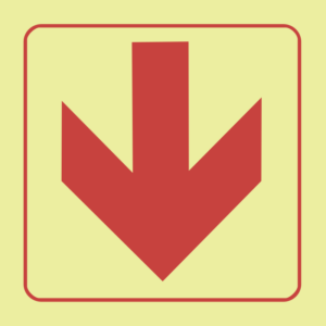 F37 Arrow down 190x190mm