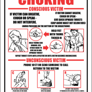 FA10 - Emergency Care For Choking Sign