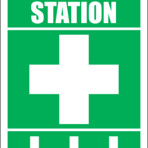 FA11 - First Aid Station Ahead Sign