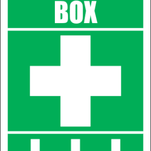 FA14 - First Aid Box Ahead Sign