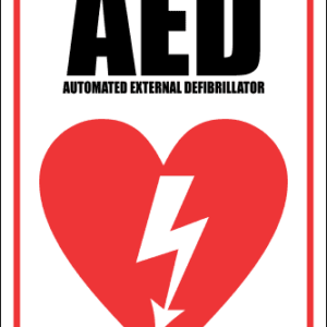FA22 - AED Automated External Defibrillator Sign