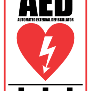 FA23 - AED Automated External Defibrillator Ahead Sign