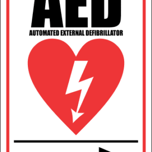 FA25 - AED Automated External Defibrillator Right Sign