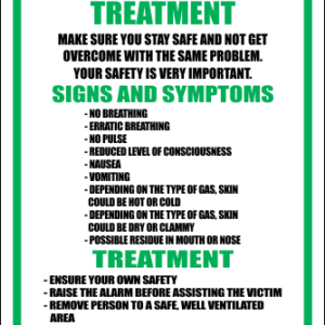 FA3 - Gassing And Exposure To Low Oxygen Sign