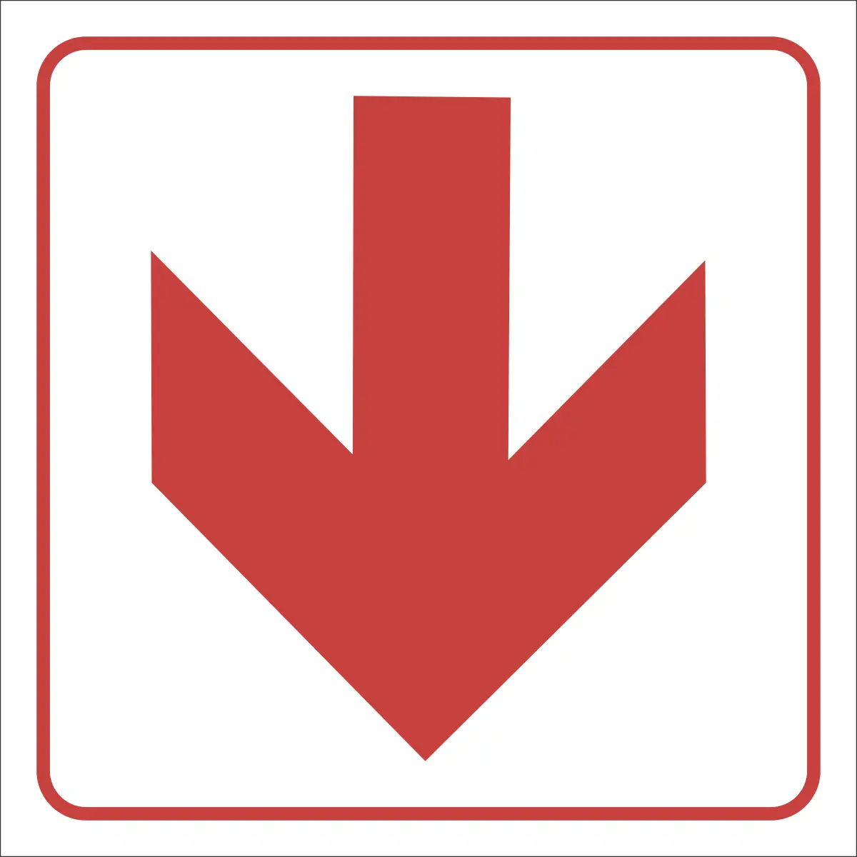 FB1 ? SABS Approved Fire Fighting Equipment Location Sign (Red Arrow)