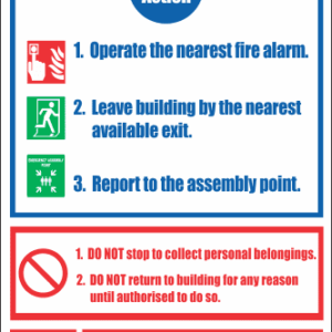 FR23 - Fire Action Safety Sign I