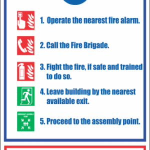 FR25 - Fire Action Safety Sign III
