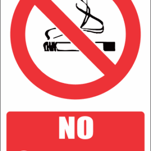 FR2E - No Smoking Explanatory Safety Sign