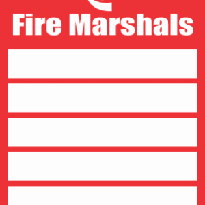 FR34 - Fire Marshals Safety Sign