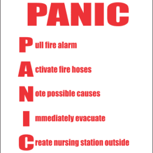 FR41 - Panic Safety Sign