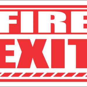 FR44 - Fire Exit Safety Sign