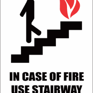 FR45 - Use Stairway Safety Sign