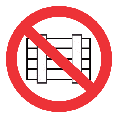 FR46 - Do Not Obstruct Safety Sign