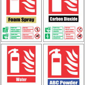 FR49 - Fire Extinguisher Combo Safety Sign