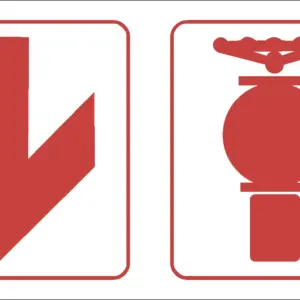 FR67 - Fire Hydrant Ahead Safety Sign