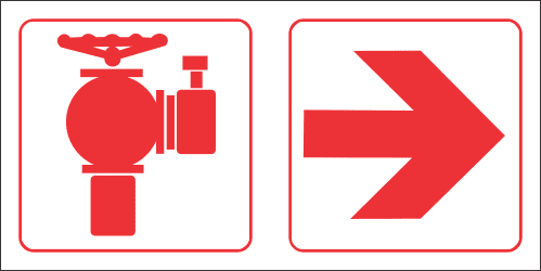 FR69 - Fire Hydrant Right Safety Sign