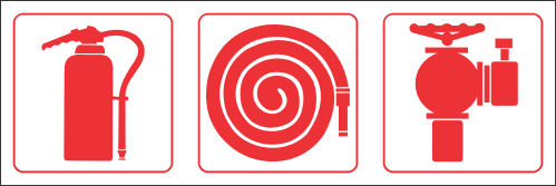 FR76 - Fire Fighting Equipment Combo 4 Safety Sign