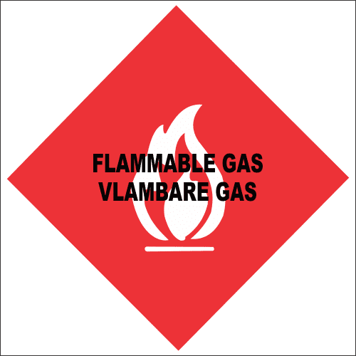 FR9 - Flammable Gas Safety Sign