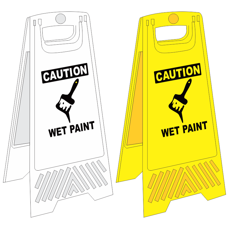 C-FS13 - Wet Paint A-Frame Floor Stand