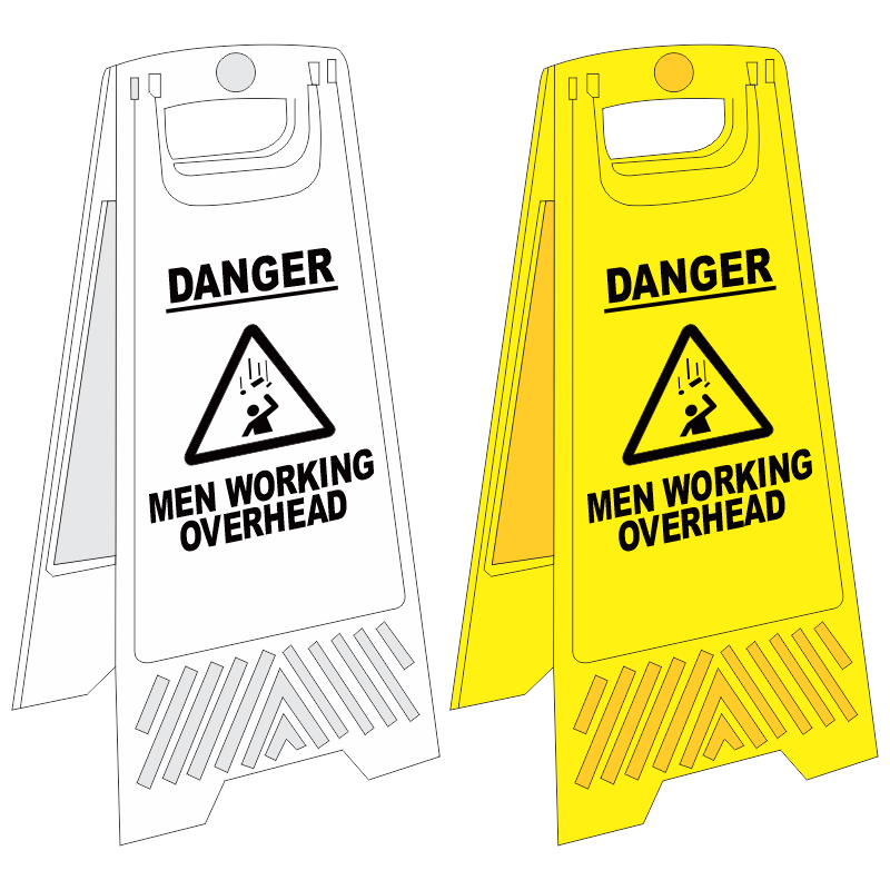 C-FS15 - Men Working Overhead A-Frame Floor Stand
