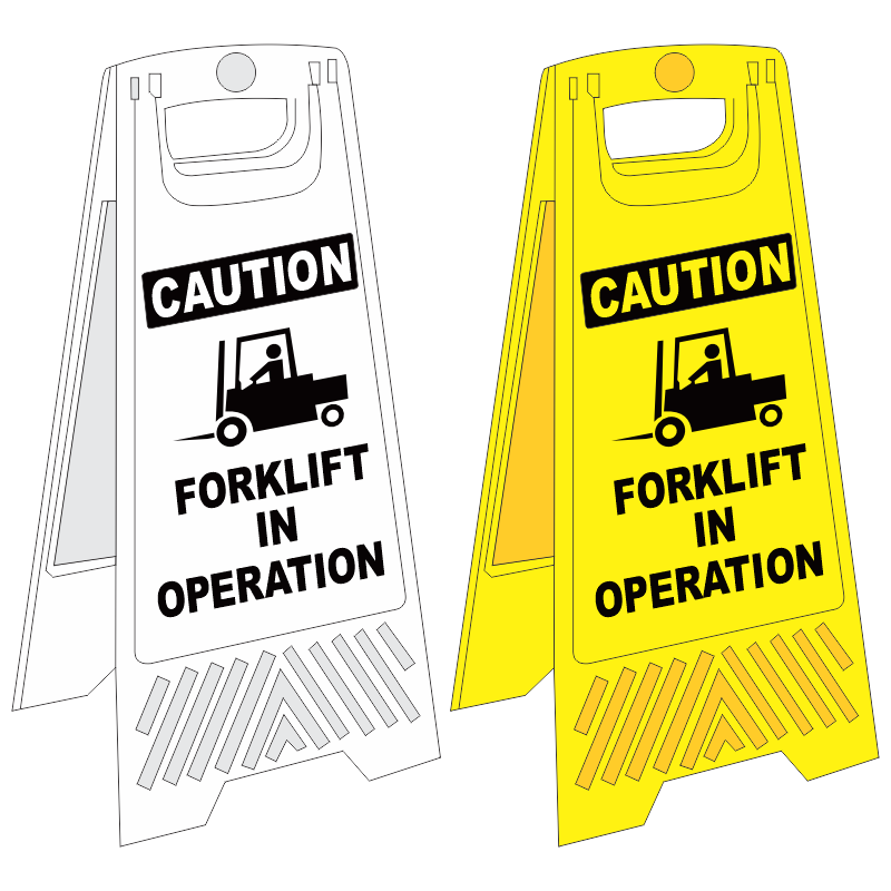 C-FS6 - Forklift In Operation A-Frame Floor Stand