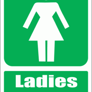 GA10E - Ladies Toilet Explanatory Sign