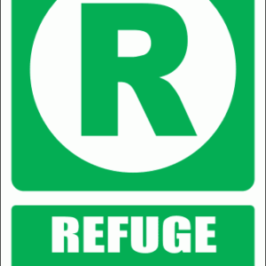 GA12E - Refuge Chamber Explanatory Sign