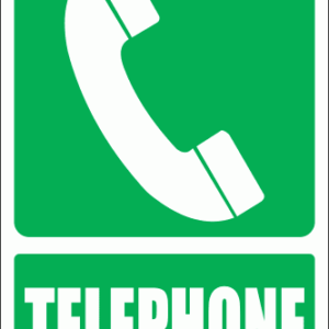 GA13E - Telephone Explanatory Sign