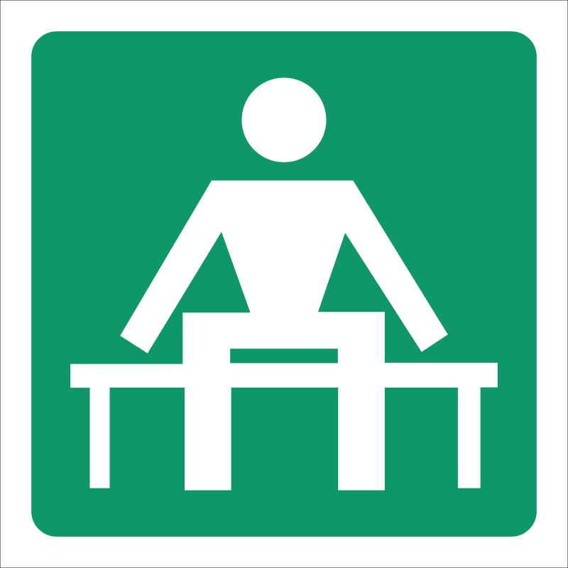 GA14 - SABS Waiting area safety sign