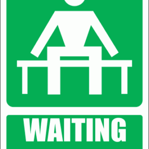 GA14E - Waiting Area Explanatory Sign