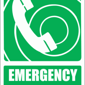 GA15E - Emergency Telephone Explanatory Sign
