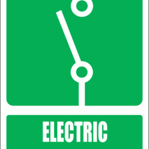 GA16E - Electric Isolator Switch Explanatory Sign