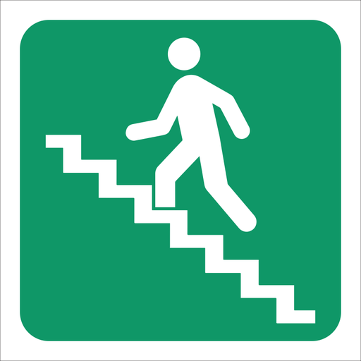 GA18 Stairs going up 190x190mm
