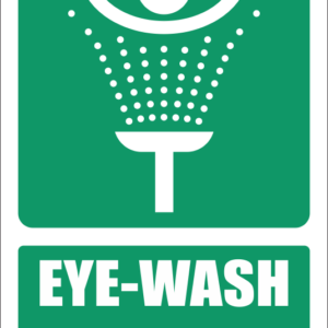 GA19E - Eye-Wash Bay Explanatory Sign