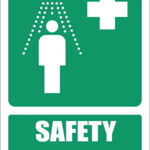GA20E - Safety Shower Explanatory Sign