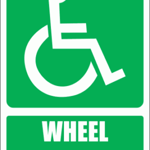 GA22E - Wheel Chair Explanatory Sign