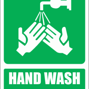 GA27E - Tap For Washing Hands Explanatory Sign