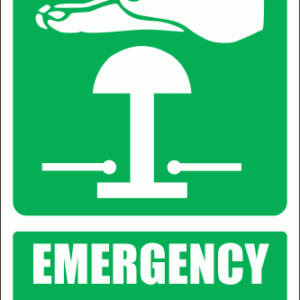 GA29E - Emergency Stop Explanatory Sign