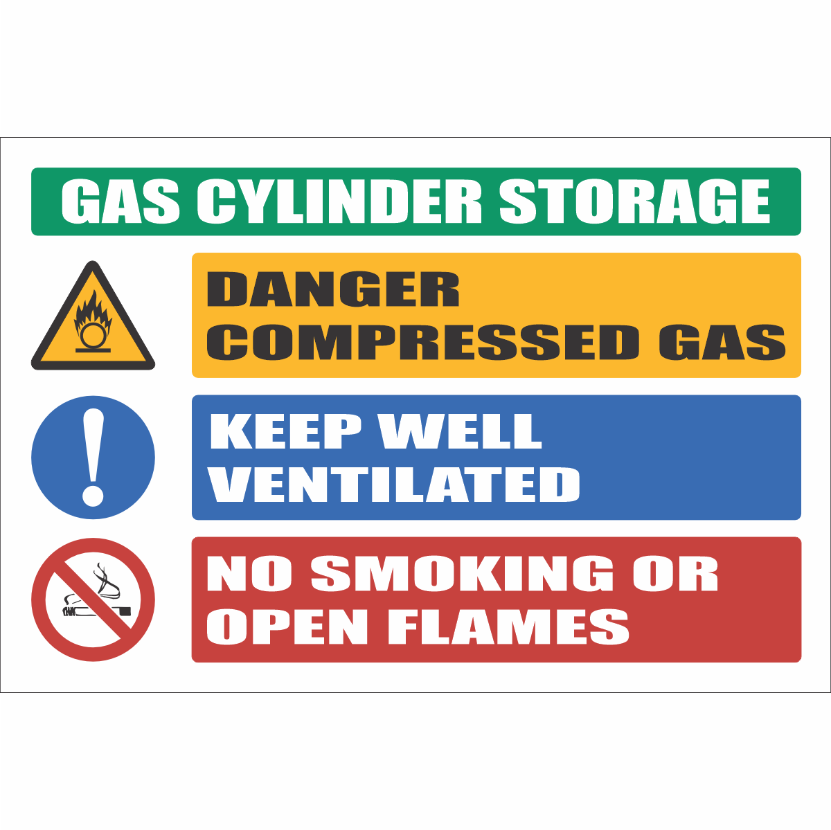 GAS30 - Gas Cylinder Storage Sign