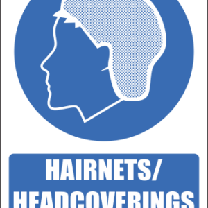 H11 - Headcoverings Must Be Worn Sign
